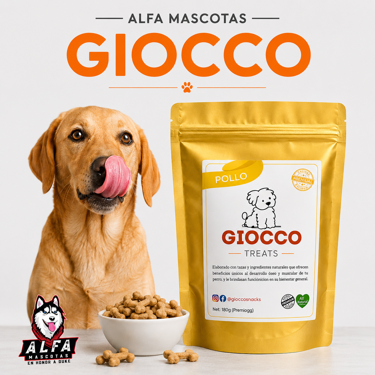 GIOCCO Treats Digestive Care sabor pollo 180g